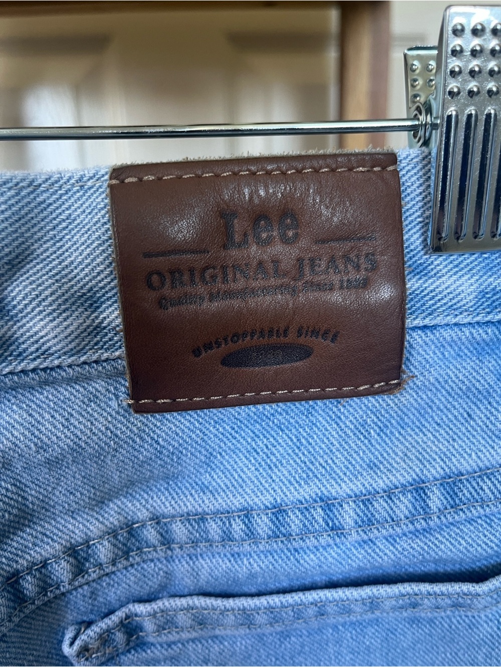 Lee Light Blue Denim Jean shorts - Picture 3 of 16
